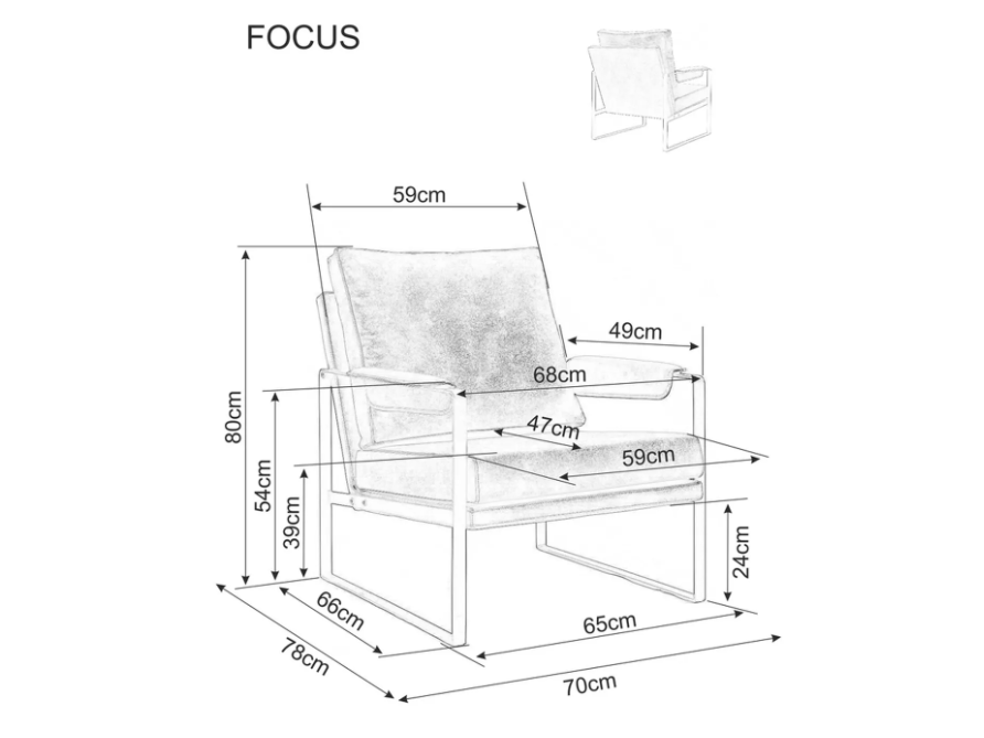 Fotelis FOCUS BREGO 2