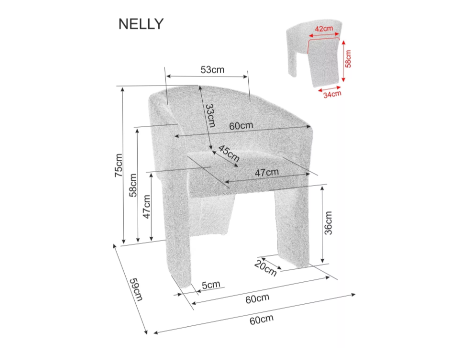 Fotelis NELLY BREGO 3 Fotelis NELLY BREGO 3