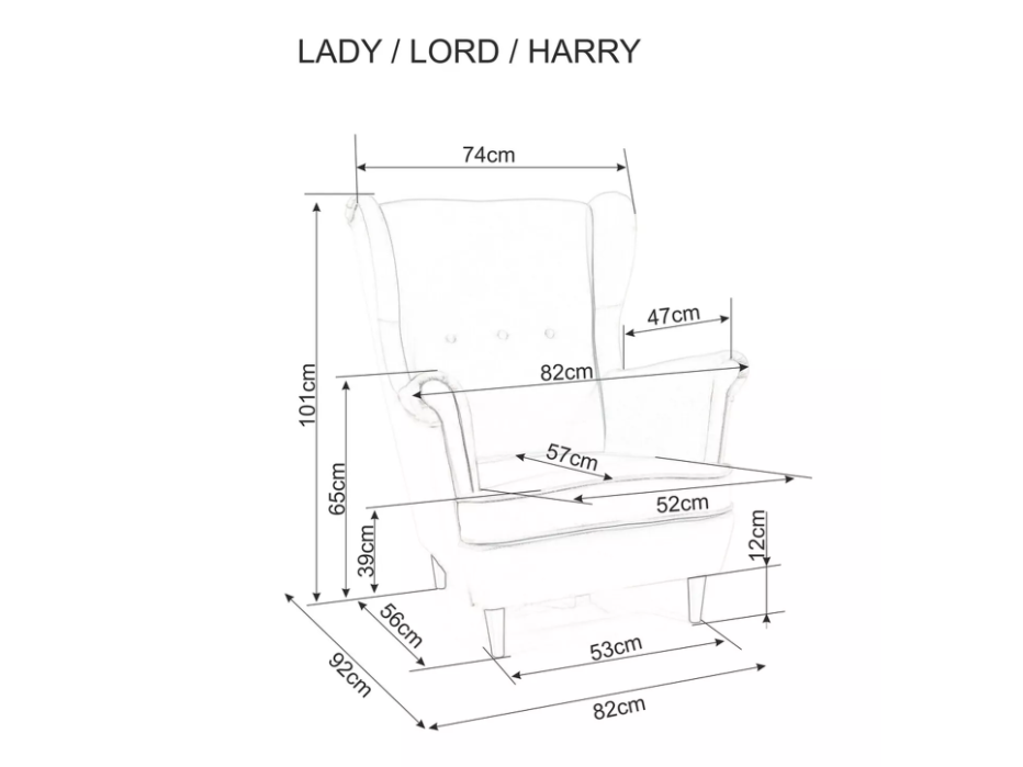 Fotelis LORD VELVET 3