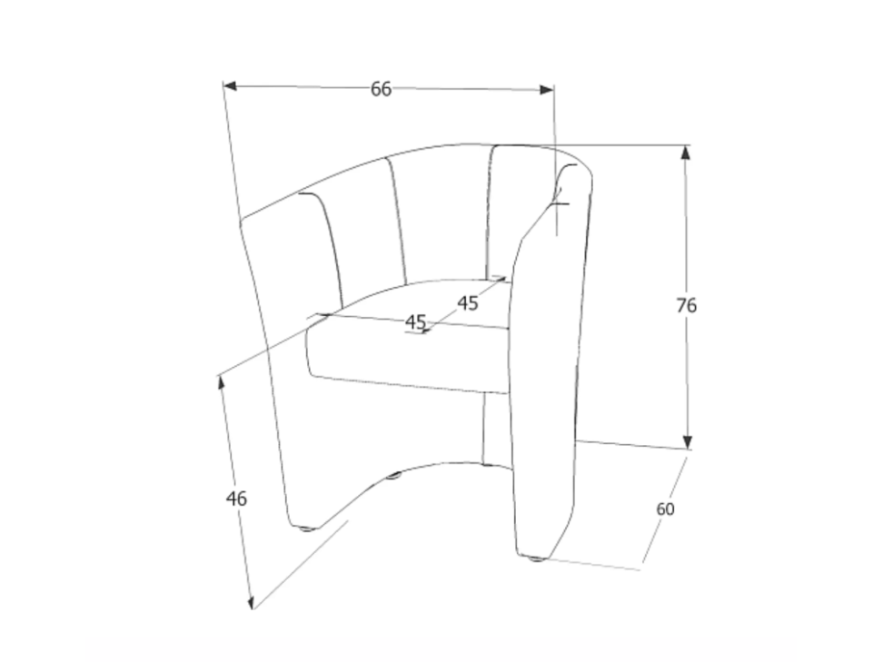 Fotelis TM-1 VELVET 4
