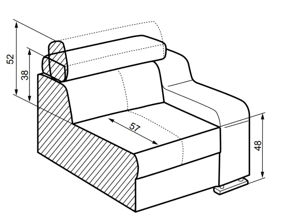 Fotelis OSKAR 1/2B 2
