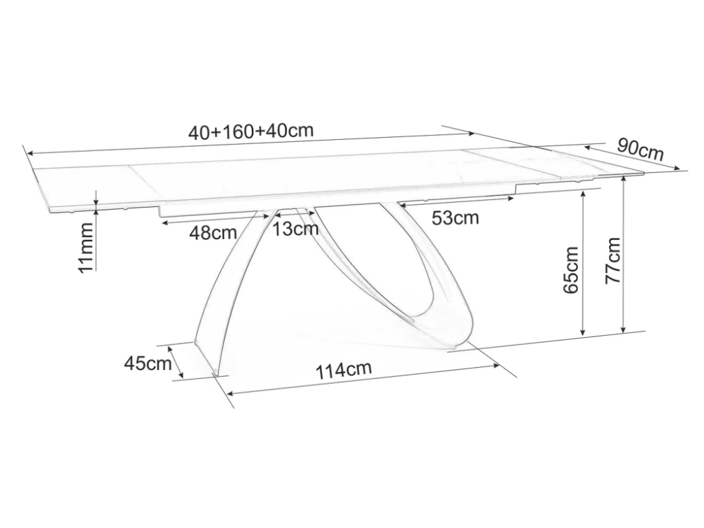 Išskleidžiamas stalas DIUNA ITALIAN CERAMIC 11 Išskleidžiamas stalas DIUNA ITALIAN CERAMIC 11