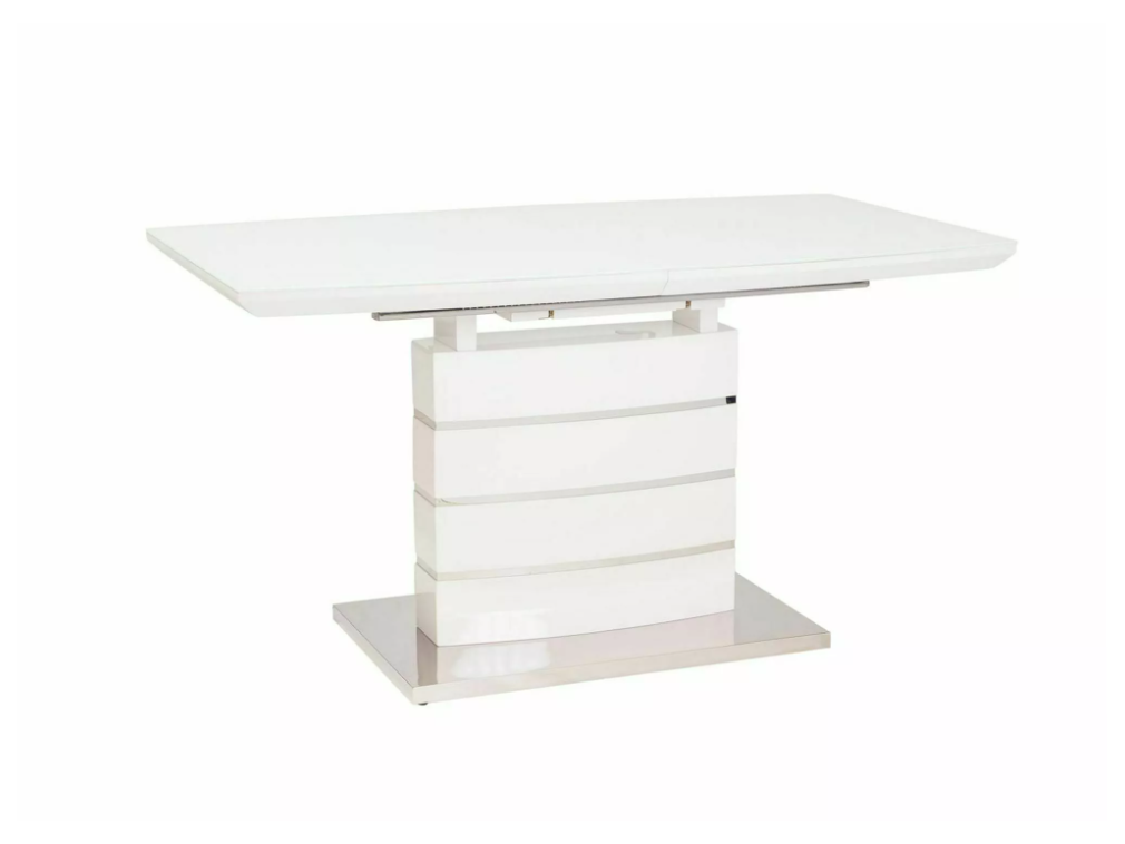 Išskleidžiamas stiklinis stalas LEONARDO 140 1 Išskleidžiamas stiklinis stalas LEONARDO 140 1