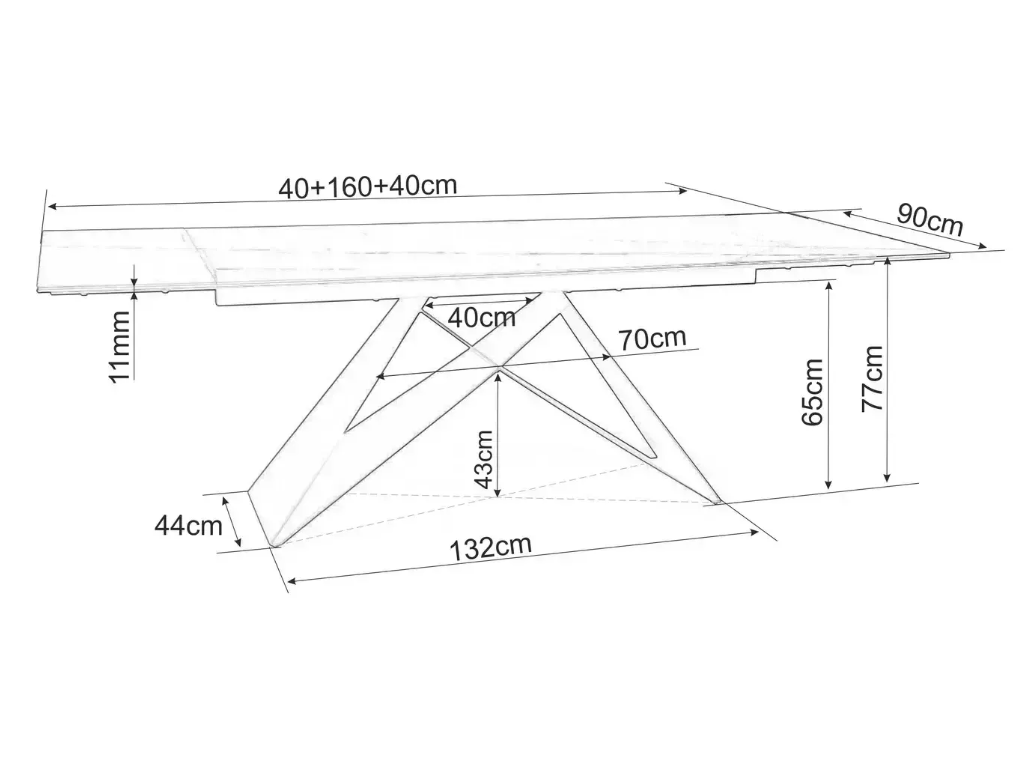 Išskleidžiamas stalas WESTIN 1