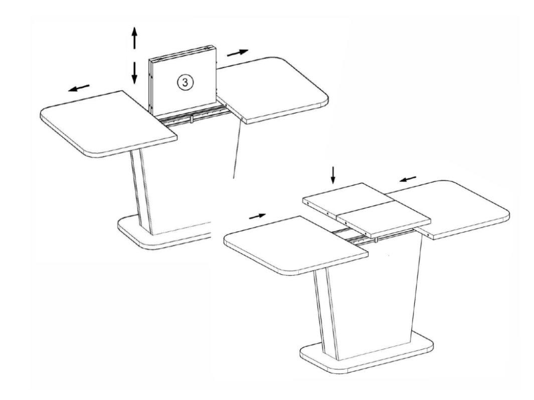 Išskleidžiamas stalas NEVIO 10 Išskleidžiamas stalas NEVIO 10