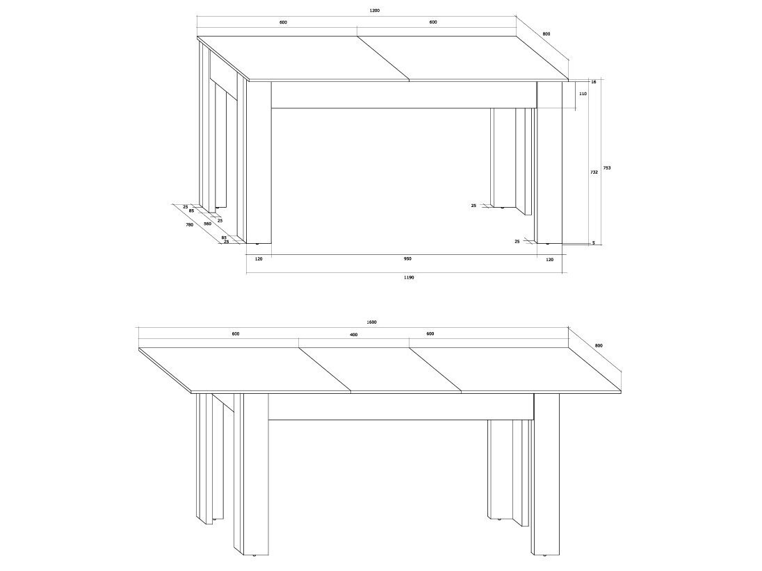 Išskleidžiamas virtuvinis stalas 2