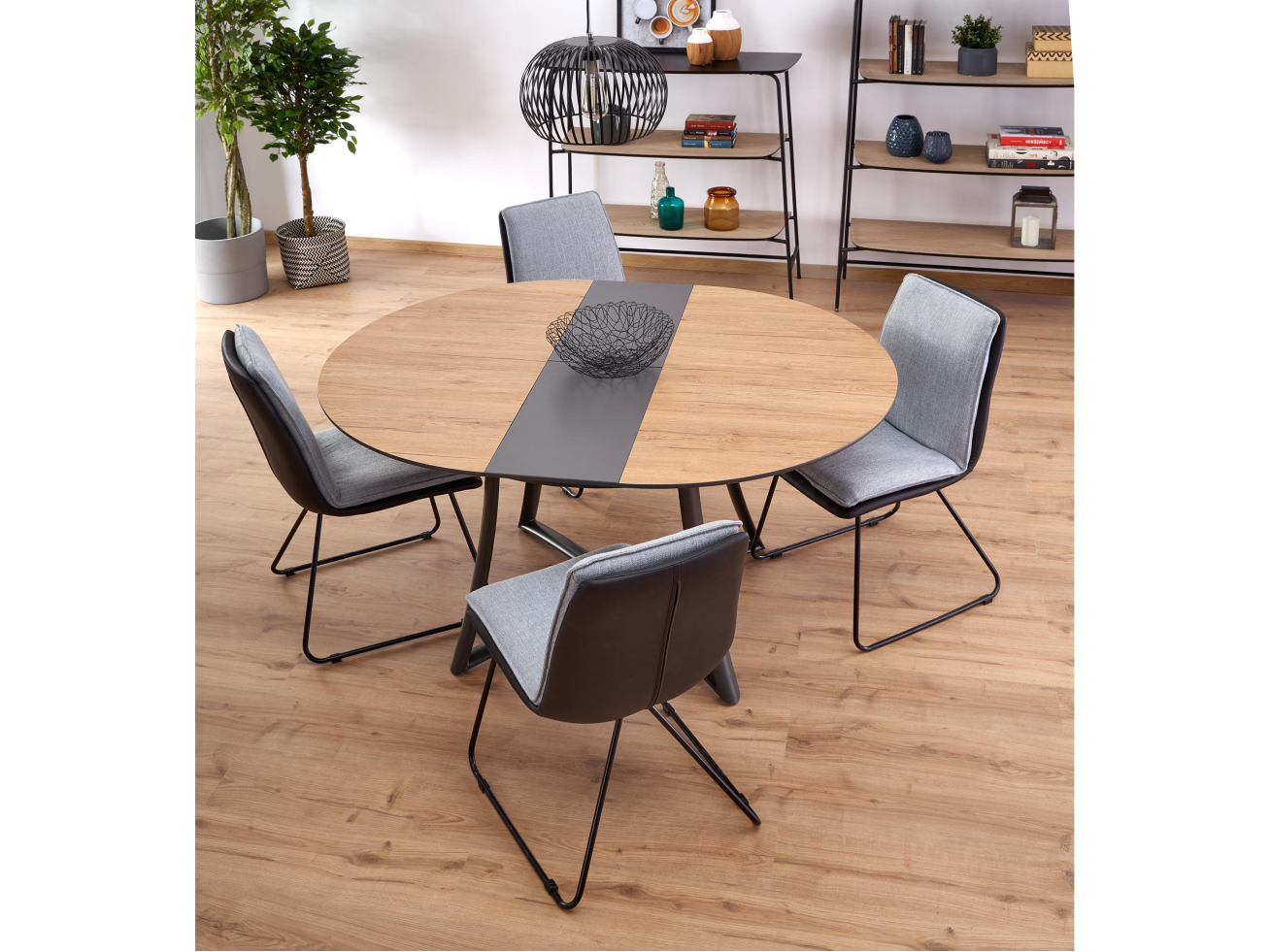 Išskleidžiamas apvalus stalas MORETTI 2 Išskleidžiamas apvalus stalas MORETTI 2