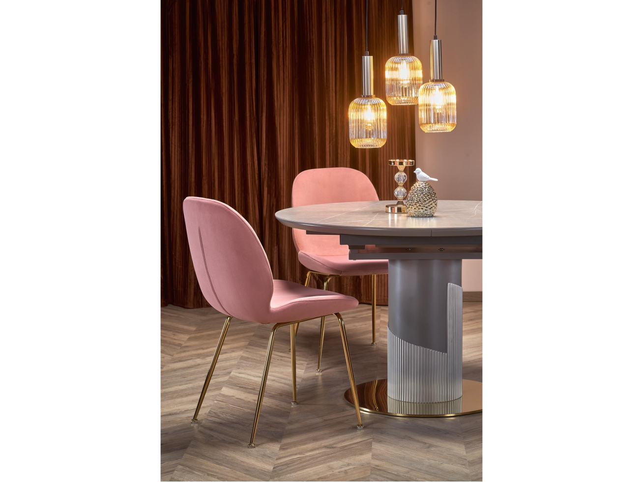 Išskleidžiamas apvalus stalas MUSCAT 4 Išskleidžiamas apvalus stalas MUSCAT 4