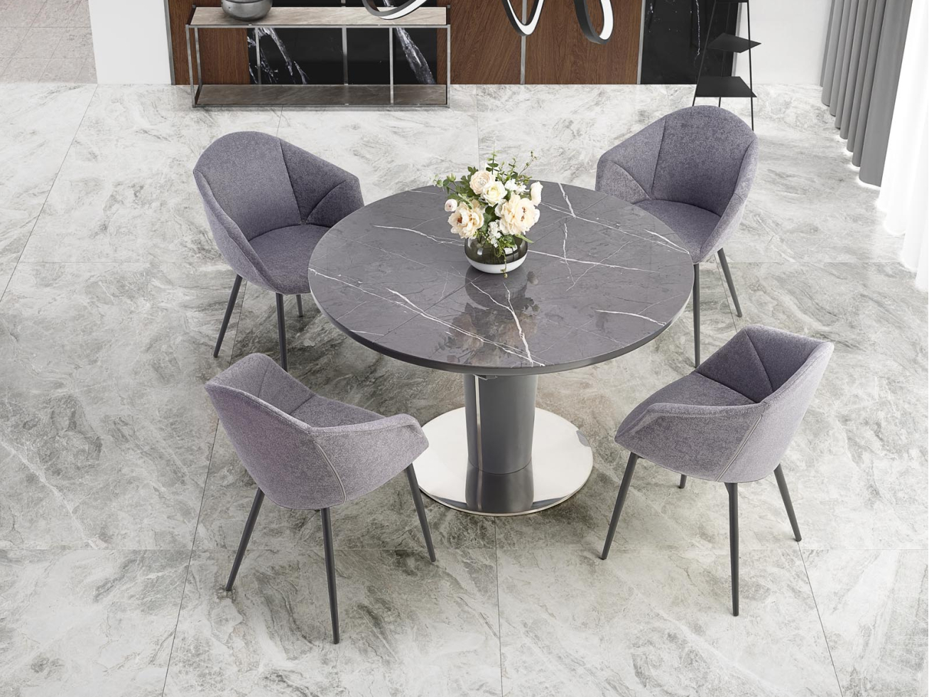 Išskleidžiamas apvalus stalas RICARDO 1