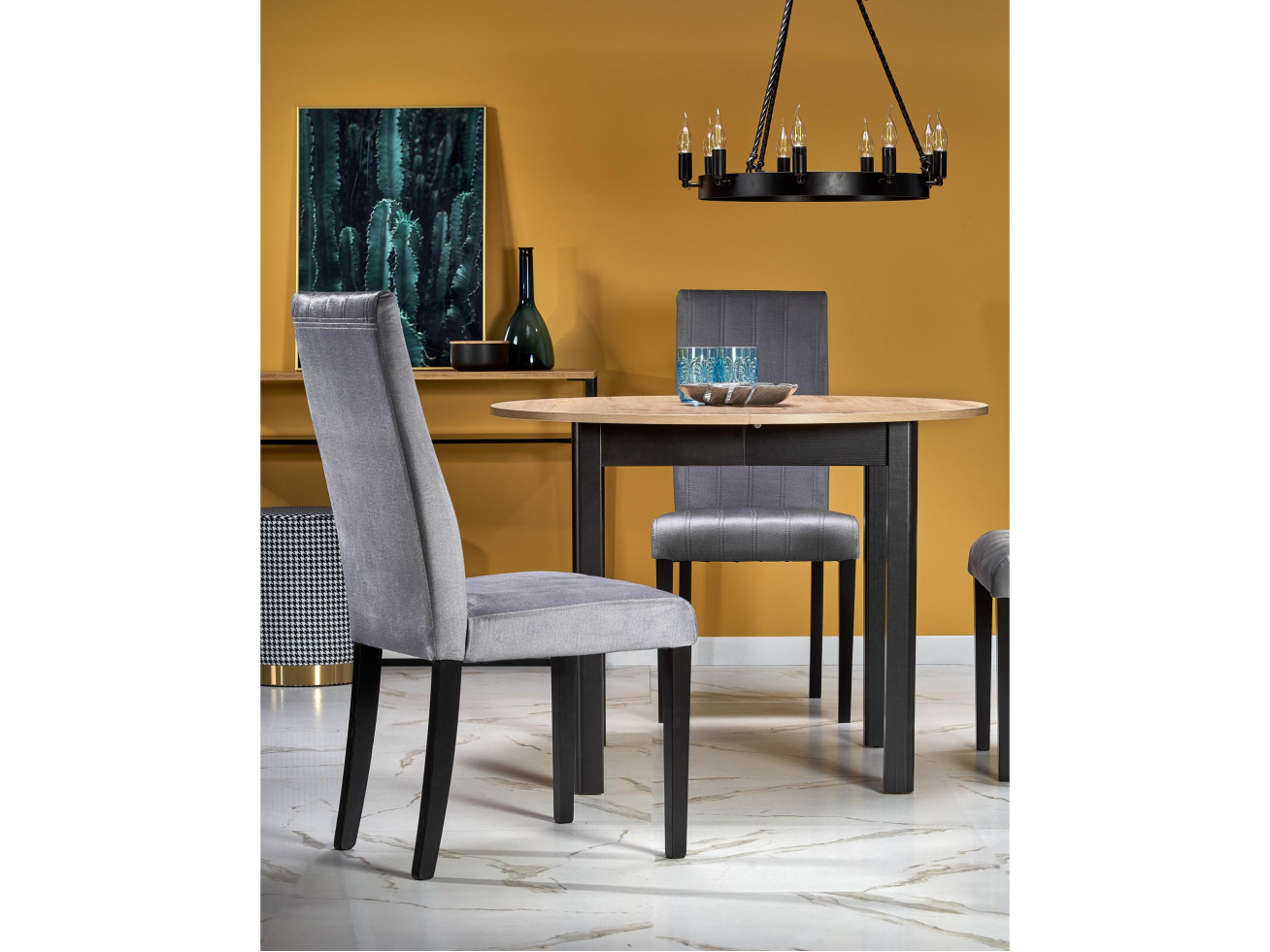 Išskleidžiamas apvalus stalas RINGO 6