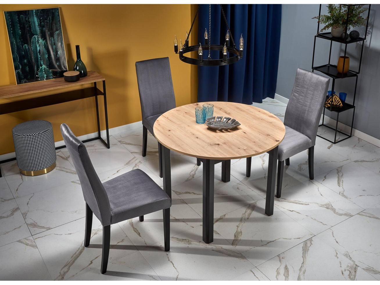 Išskleidžiamas apvalus stalas RINGO 2 Išskleidžiamas apvalus stalas RINGO 2