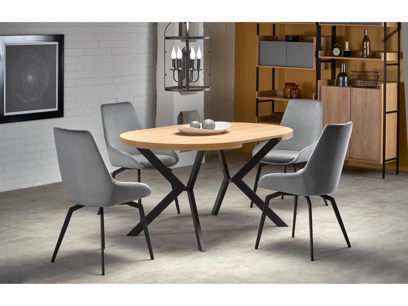 Išskleidžiamas apvalus stalas PERONI 1 Išskleidžiamas apvalus stalas PERONI 1