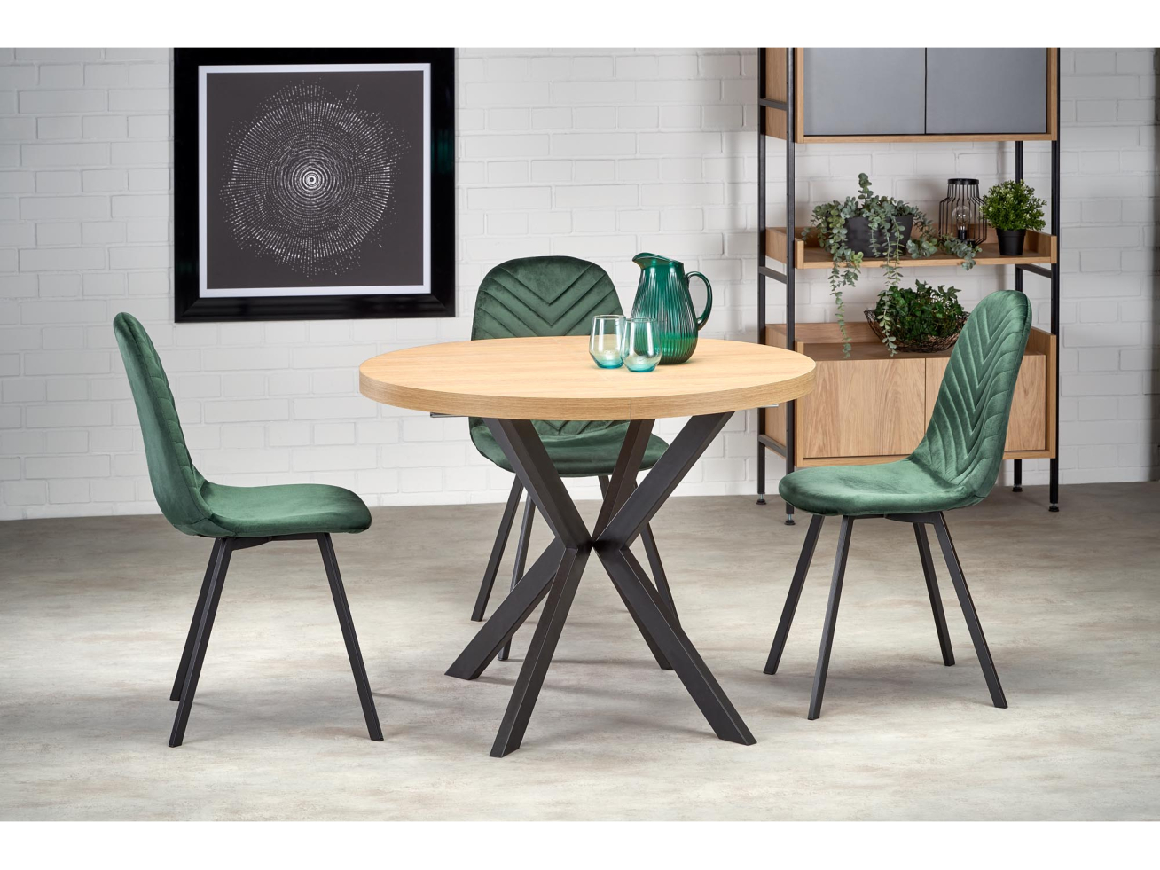 Išskleidžiamas apvalus stalas PERONI Išskleidžiamas apvalus stalas PERONI