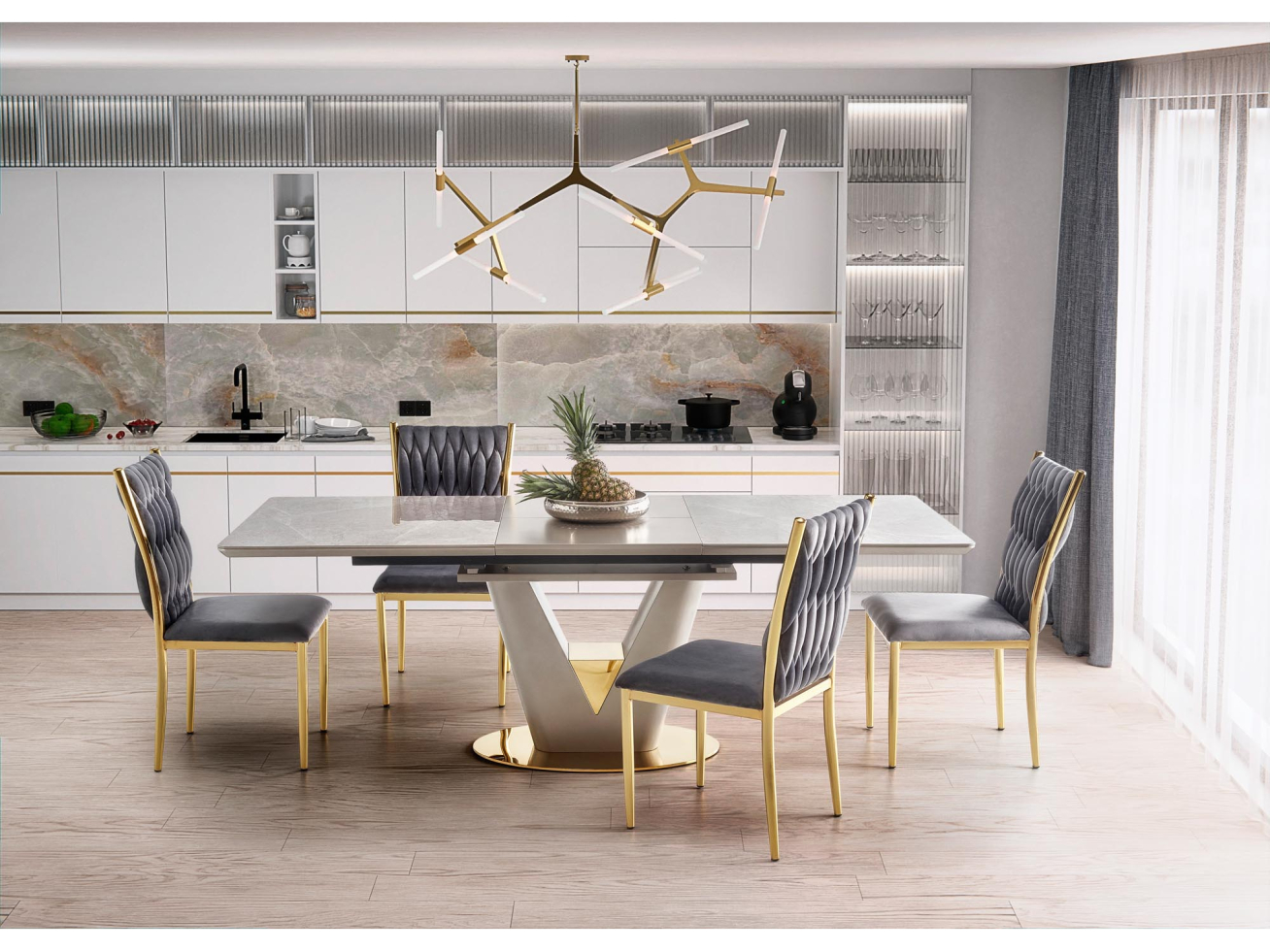 Išskleidžiamas stalas VALENTINO 1 Išskleidžiamas stalas VALENTINO 1