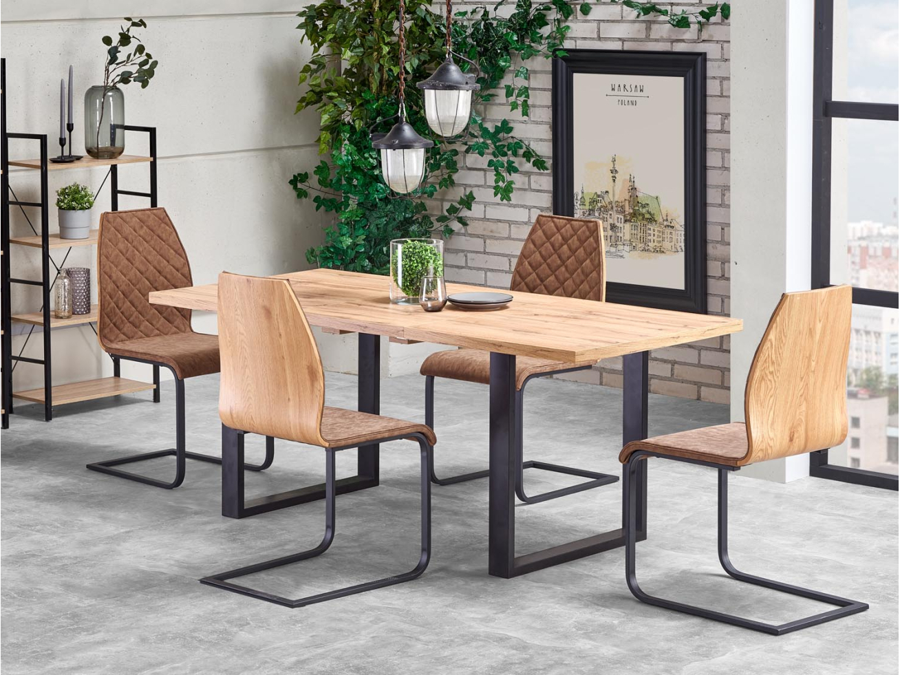 Išskleidžiamas stalas VENOM 135-185 Išskleidžiamas stalas VENOM 135-185