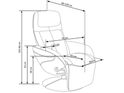 Išskleidžiamas fotelis OPTIMA