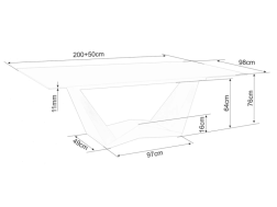 Išskleidžiamas stalas BONUCCI CERAMIC STATUARIO VENATO