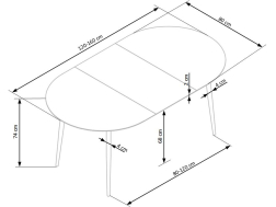 Išskleidžiamas stalas COLORADO