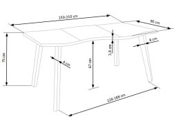 Išskleidžiamas stalas DICKSON