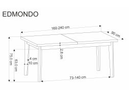 Išskleidžiamas stalas EDMONDO