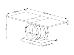 Išskleidžiamas stalas GALARDO