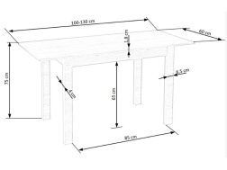 Išskleidžiamas stalas GINO