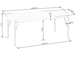 Išskleidžiamas stalas INFERNO