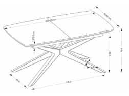 Išskleidžiamas stalas JAMES