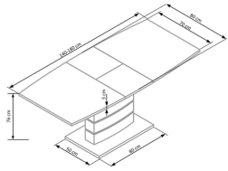 Išskleidžiamas stalas NORD