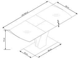 Išskleidžiamas stalas PALERMO