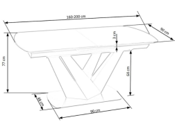 Išskleidžiamas stalas PATRIZIO