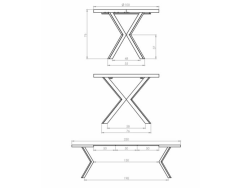 Išskleidžiamas apvalus stalas PERONI