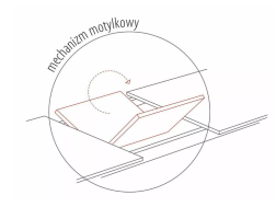 Išskleidžiamas apvalus stalas PORTO CERAMIC