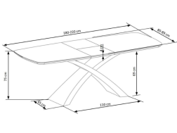 Išskleidžiamas stalas SILVESTRO