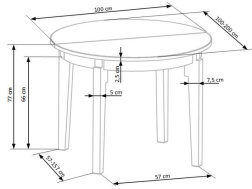 Išskleidžiamas stalas SORBUS