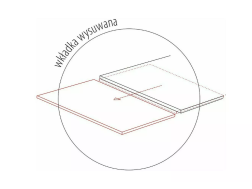 Išskleidžiamas stalas WESTIN 160 CERAMIC LEGNO