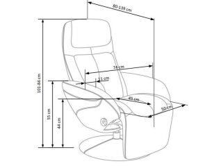 Išskleidžiamas fotelis OPTIMA 2