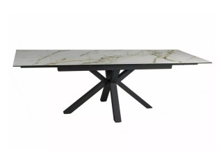 Išskleidžiamas stalas COLUMBUS CERAMIC AMBER BIANCO