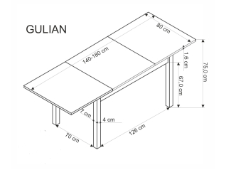 Išskleidžiamas stalas GULIAN