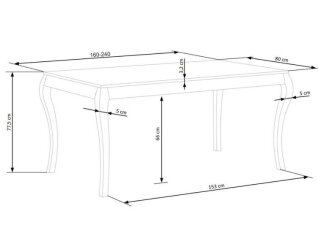 Išskleidžiamas stalas WINDSOR