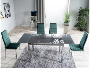 Išskleidžiamas stiklinis stalas GD-017