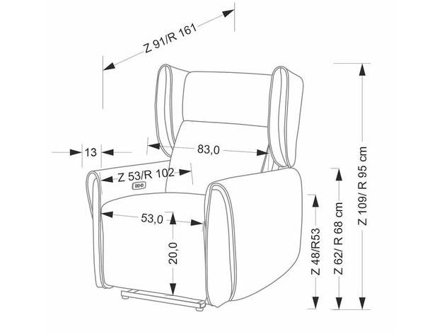 Išskleidžiamas fotelis GELATO 3 Išskleidžiamas fotelis GELATO 3