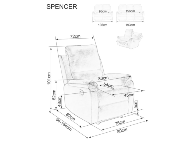 Išskleidžiama sofa SPENCER 2 VELVET 5