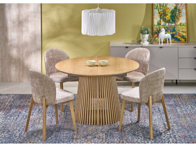 Išskleidžiamas apvalus stalas FARGO 1 Išskleidžiamas apvalus stalas FARGO 1