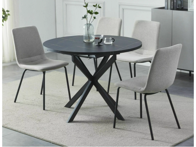 Išskleidžiamas apvalus stalas GASTON Išskleidžiamas apvalus stalas GASTON