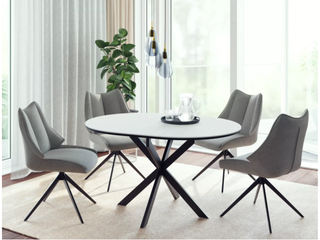 Išskleidžiamas apvalus stalas GASTON CERAMIC 100 Išskleidžiamas apvalus stalas GASTON CERAMIC 100