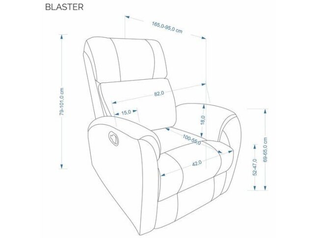 Išskleidžiamas fotelis BLASTER 2 Išskleidžiamas fotelis BLASTER 2