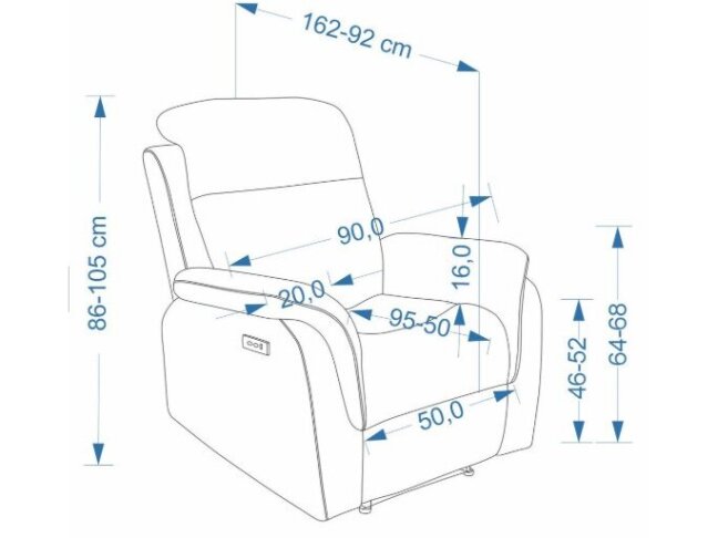 Išskleidžiamas fotelis GALEON 2 Išskleidžiamas fotelis GALEON 2