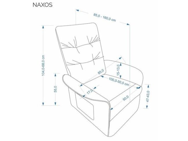 Išskleidžiamas fotelis NAXOS 3