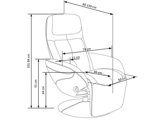 Išskleidžiamas fotelis OPTIMA 2 1